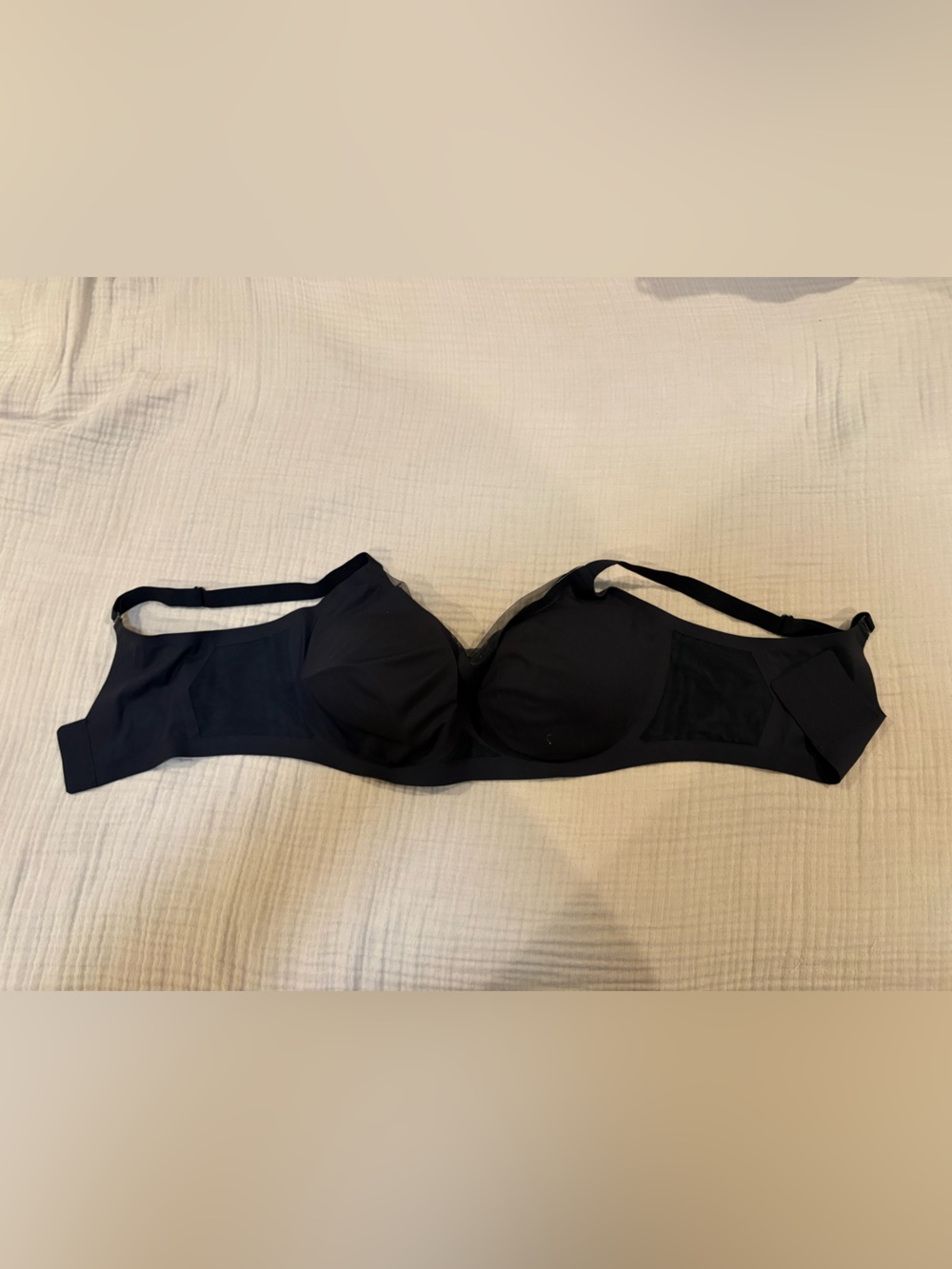 HONEYLOVE CROSSOVER WIRELESS Black Beige BRA RUNWAY Sz 40c/d EXCELLENT CONDITn